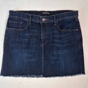 Express Blue Denim Mini Skirt Size 8